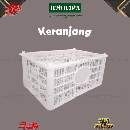 Terlaris Keranjang Buah Bekas Putih Tutup Plastik - Wadah Penyimpanan Storage