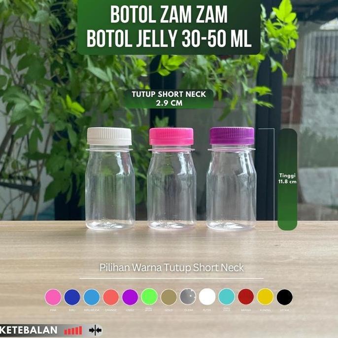 Botol Zamzam 30ml 50ml / Botol Plastik / Botol Jelly / Botol Kapsul