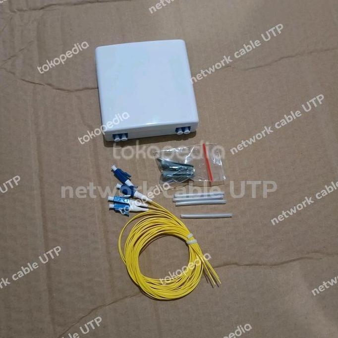 DF139 - Roset FO 4 Core LC-LC Singlemode Komplit Adapter + Pigtail ( Fullset )