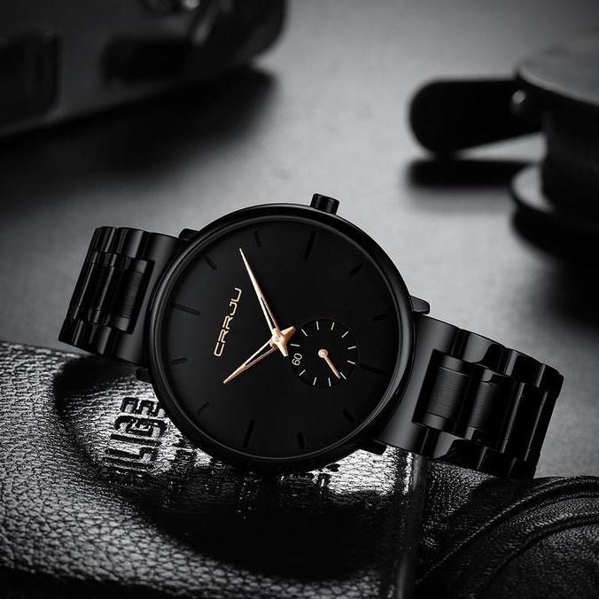 DS8 >> Jam Tangan Pria CRRJU olahraga Model 2150 Fashion Penjualan Panas