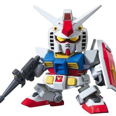 Bandai Original SD BB RX 78 2 RX78 RX-78-2 Gunpla (Anime color)