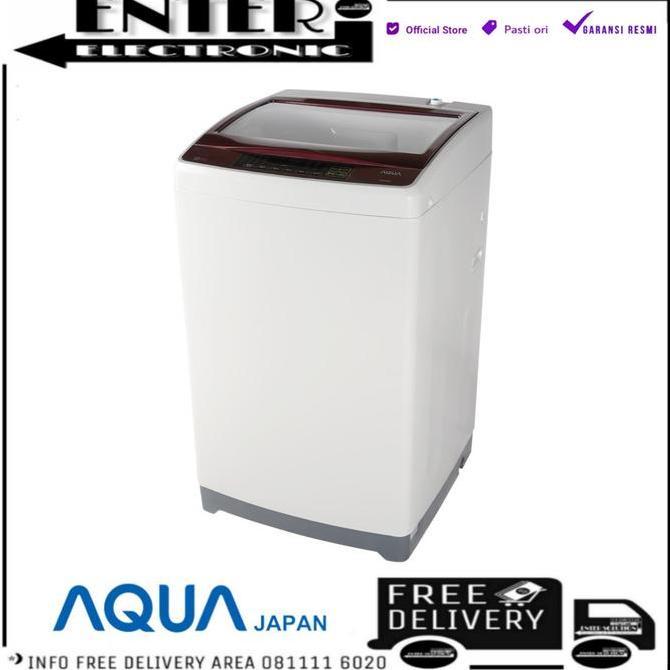 AQUA Japan AQW-98DD Mesin Cuci Top Loading 9 Kg Hitam Otomatis