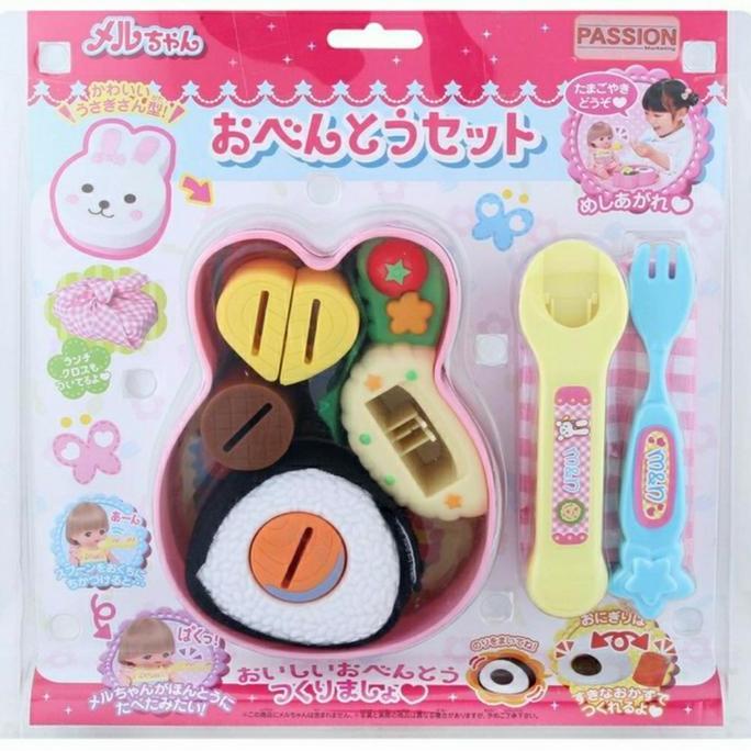 Aksesoris Mainan Anak Boneka Mell Chan Lunch Box Meal Makanan