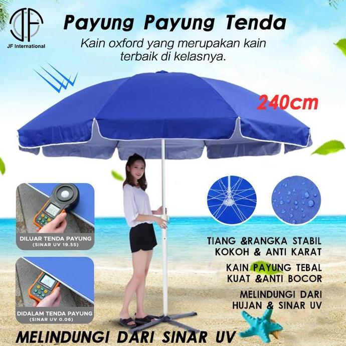 Payung Payung Tenda / UV Anti Angin Tenda  Taman Pantai Cafe Payung
