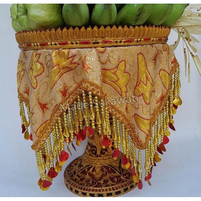 (:(:(:(] Kain Lenter variasi untuk tatakan Dulang wanci kayu bali hanya kain