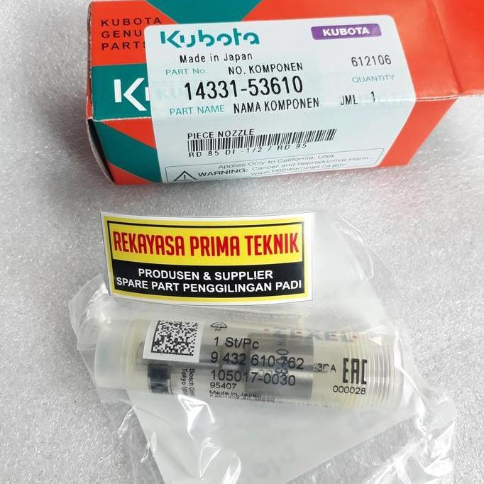 Ready oke] RD85 4 KABUT PIECE NZZLE NOKSEL NOSEL ORIGINAL ASLI KUBOTA TRAKTOR