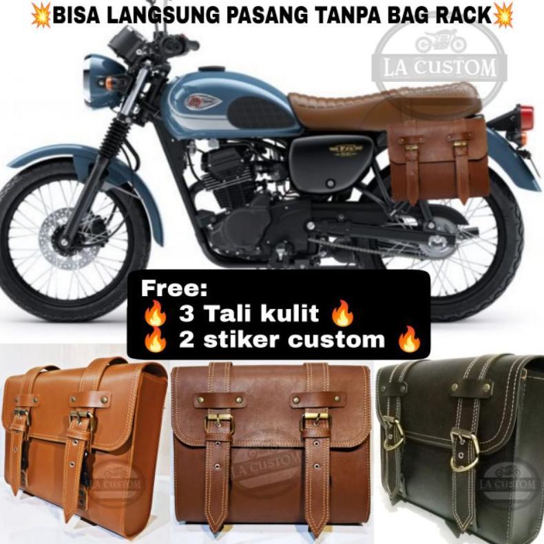 Tas motor RE royal enfield Tas motor W175 sidebag custom tas motor classic norton bsa bmw