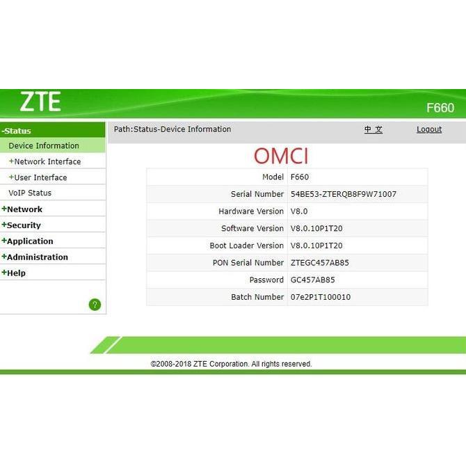 ONT ZTE F660 v8 Gpon ONT WiFi | GPON ONU ZTE F660 V8.0 FTTH Original