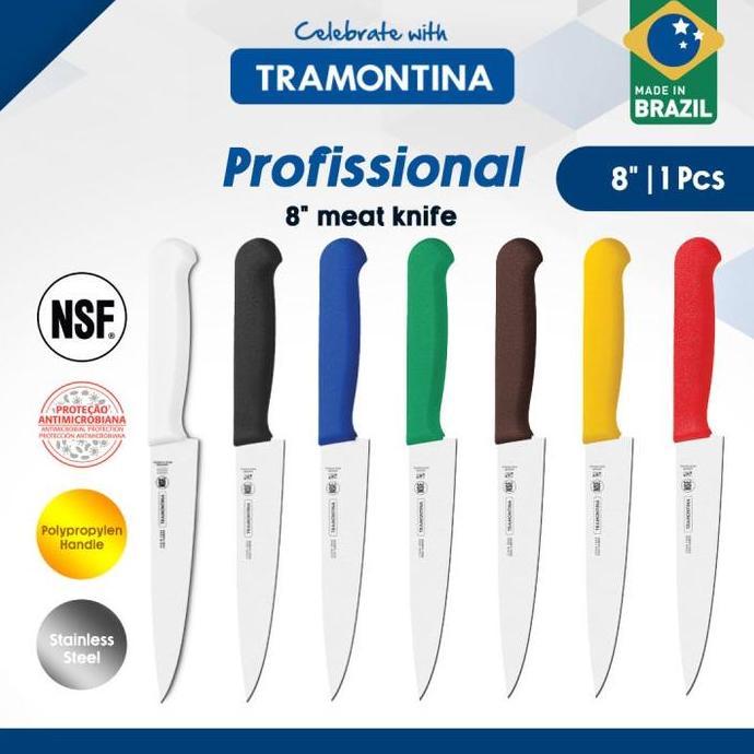TRAMONTINA Pisau Dapur Daging 20 cm 8 inch Meat Knife Profissional