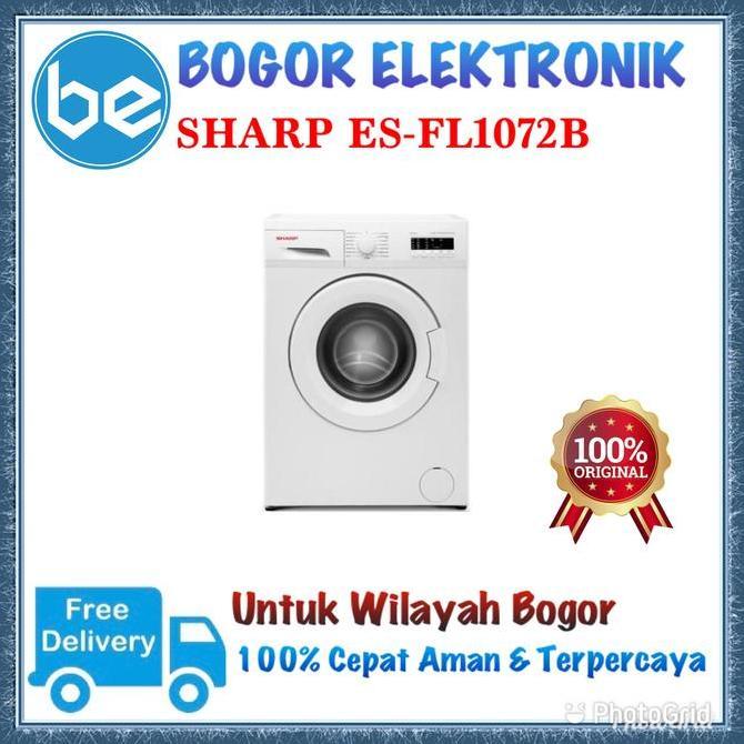 TERLARIS - SHARP MESIN CUCI FRONT LOADING 7KG | ES-FL1072B | ESFL1072B | FL1072B