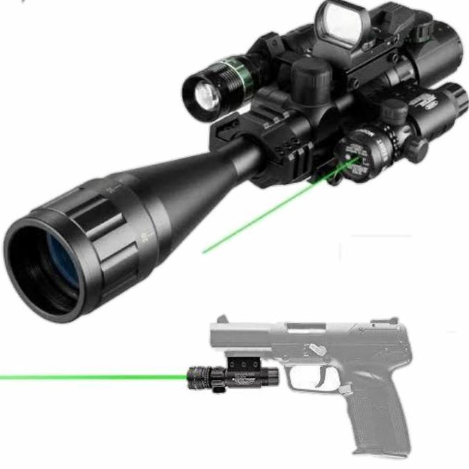 LASER TELESKOP SENAPAN ANGIN HIJAU, LASER TEROPONG SENAPAN GREEN DOT ORIGINAL DAN TERPERCAYA