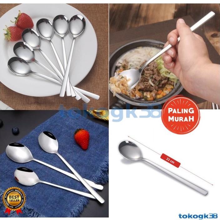 Sendok Makan Korea Stainless Crystal 1 Lusin Sendok
