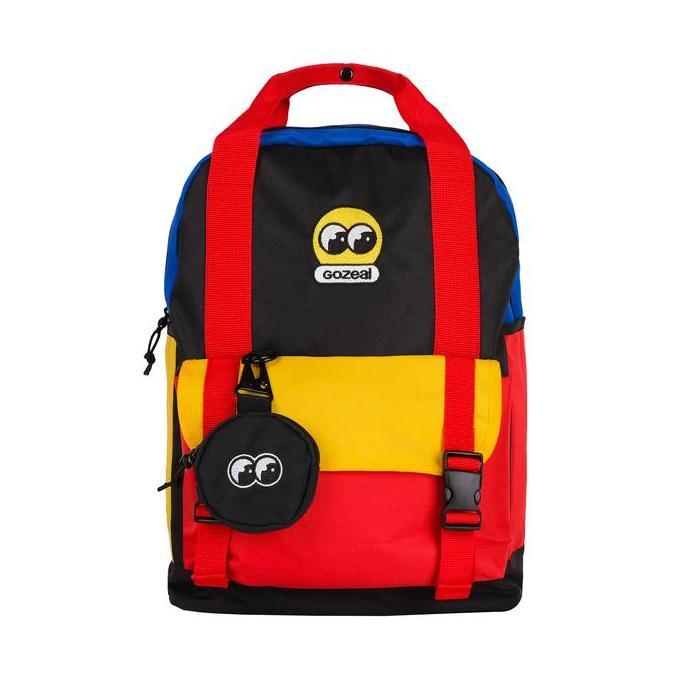 Gozeal | Backpack | Odie Multi | Tas Ransel Pria Wanita Uni | Tas Laptop | Canvas | Polos Hitam