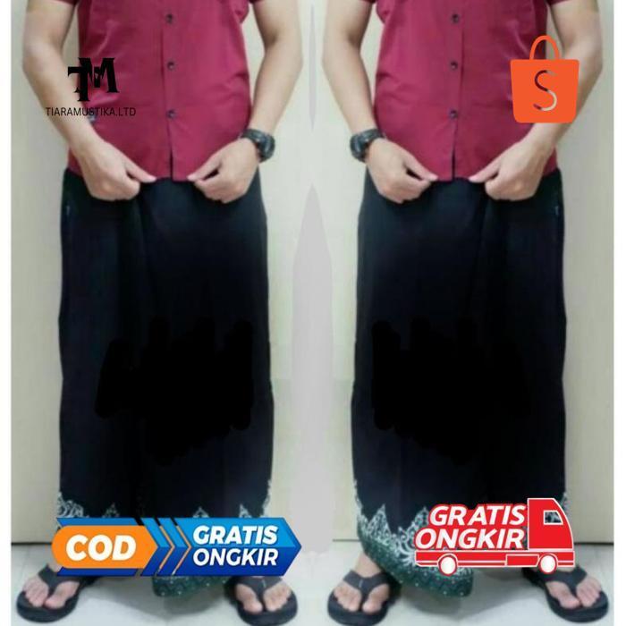 et-12 iQ45 RHH-1823 MURAH SARUNG BATIK HITAM POLOS Termurah Berkualitas Sale