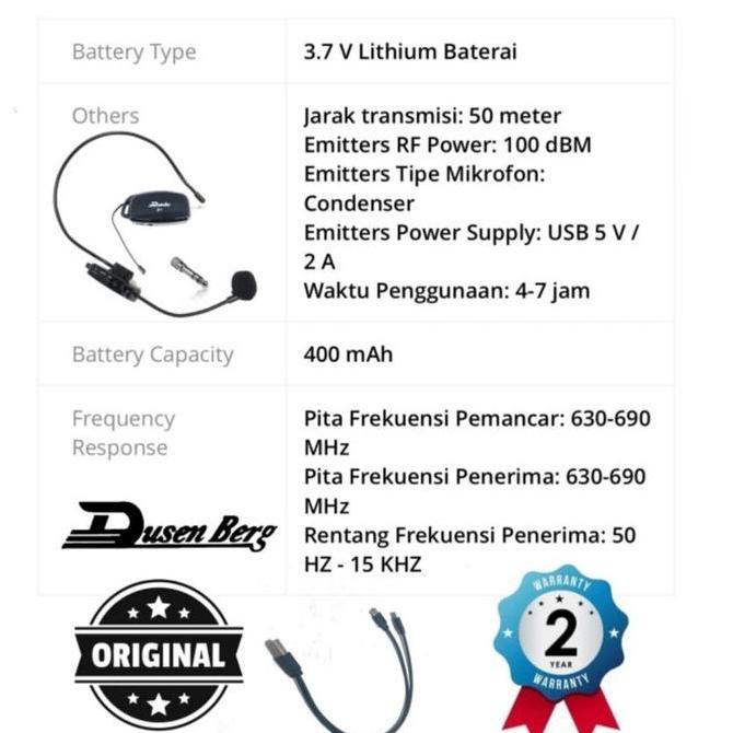 Mic imam wireless DUSENBERG B1 bando wireless connect amplifier toa Original