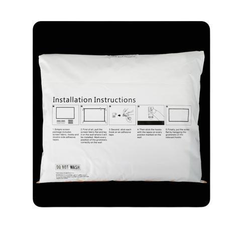 KAIN LAYAR PROYEKTOR LIPAT 120 INCH PORTABLE 16:9 SCREEN PROJECTOR FOLDED | Screen Projector Folded 