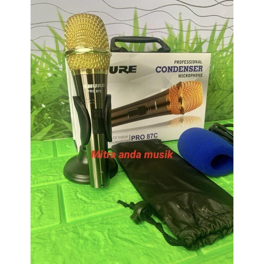 Mic kabel condenser mimbar pidato panggilan musik shure pro87c Original