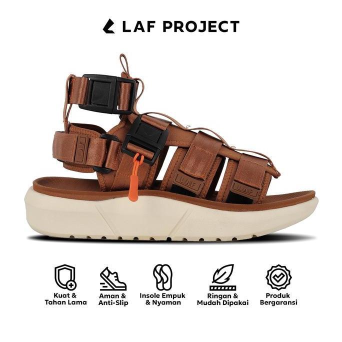 LAF Project - Sandal Travel Sendal Kasual Pria - Montagne - Brown
