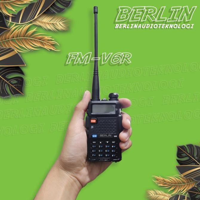 Handy Talkie (HT) Berlin FM V6 Walkie Talkie | Original, Garansi Resmi Original