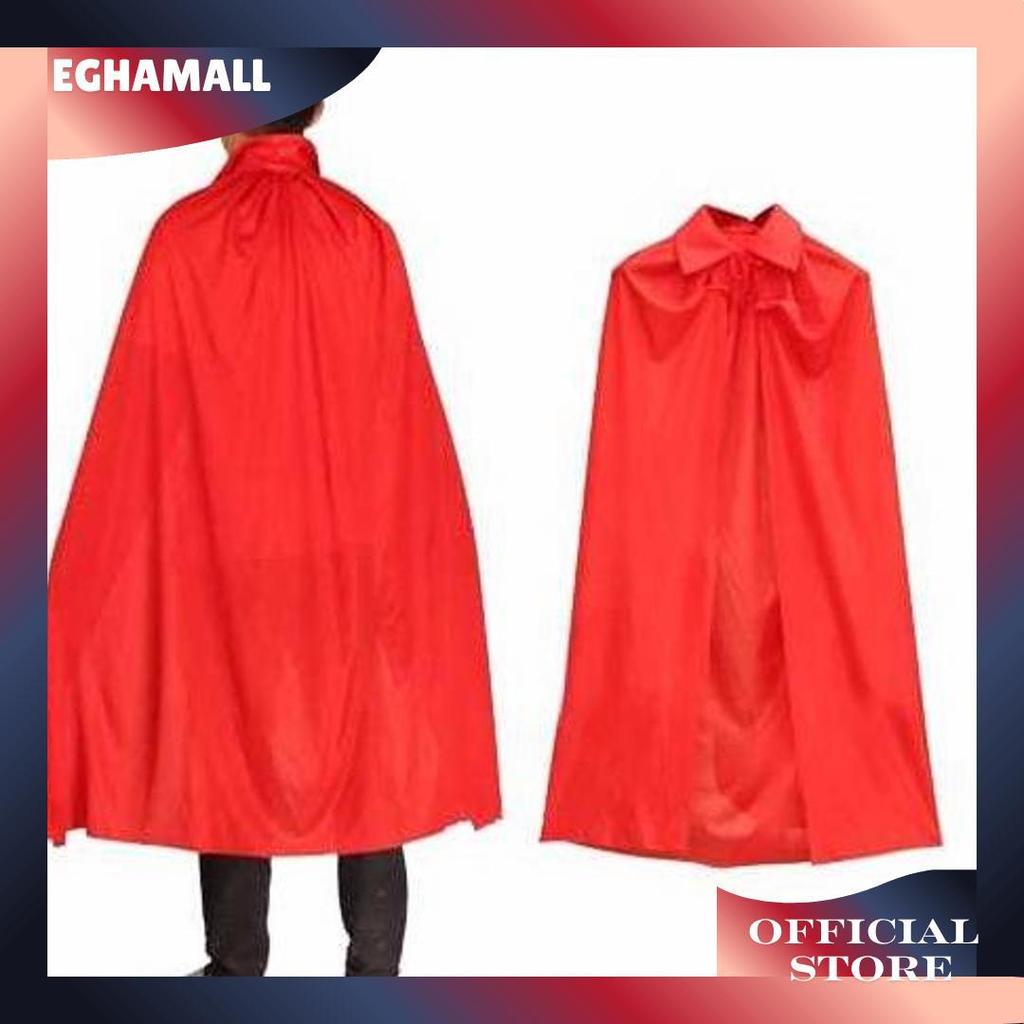 Cosplay Jubah Hitam Polos Plus Hoodie Kostum Halloween Pria Dan Wanita Sale