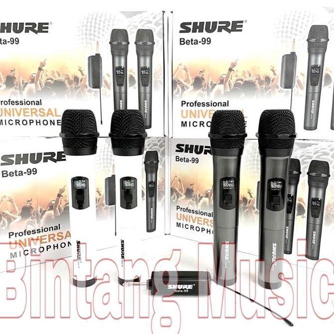 Mic Wireless Shure BETA99 Handheld Beta99 shure beta 99 Original