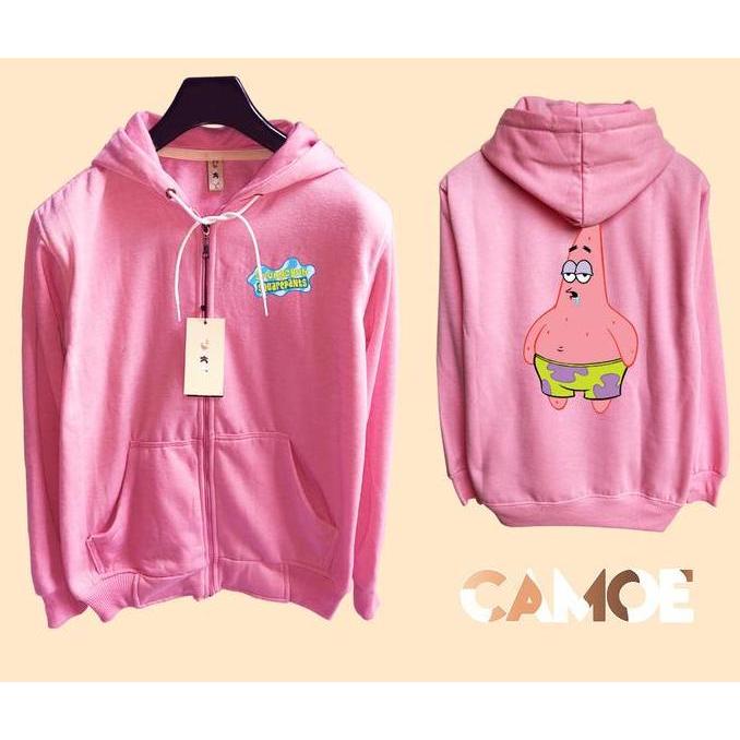 DS9 >> Jaket Hoodie Zipper Patrick Star Drooling