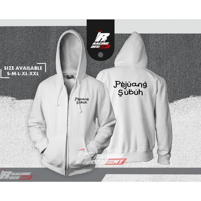 DV106 >> Jaket Hoodie Resleting Pejuang Subuh Terbaru Kualitas Distro