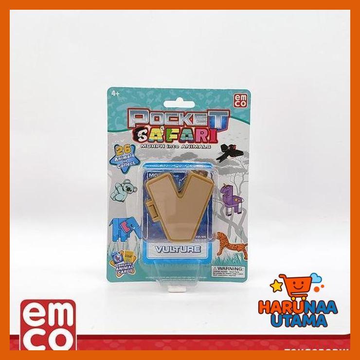 MAINAN HOBI - EMCO POCKET SAFARI VULTURE LETTER V MORPHERS TRANSFORMERS ROBOT ANIMAL PRIVASI AMAN