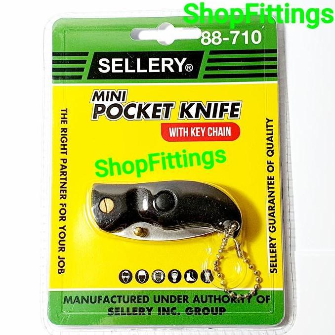 Sellery 88 710 Mini Pocket Folding Knife Pisau Lipat Saku Serbaguna