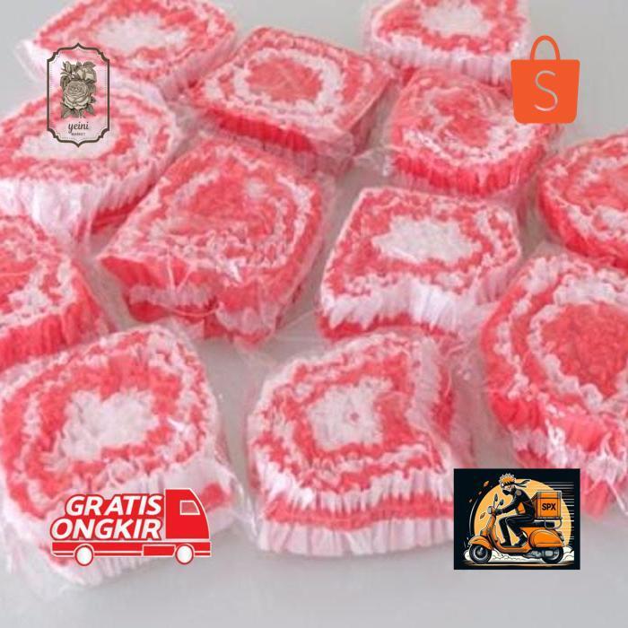 LNB-1217 ad-77 GC27 kertas krep merah putih kerut dekorasi DIRGAHAYU HUT RI Original Hemat Premium