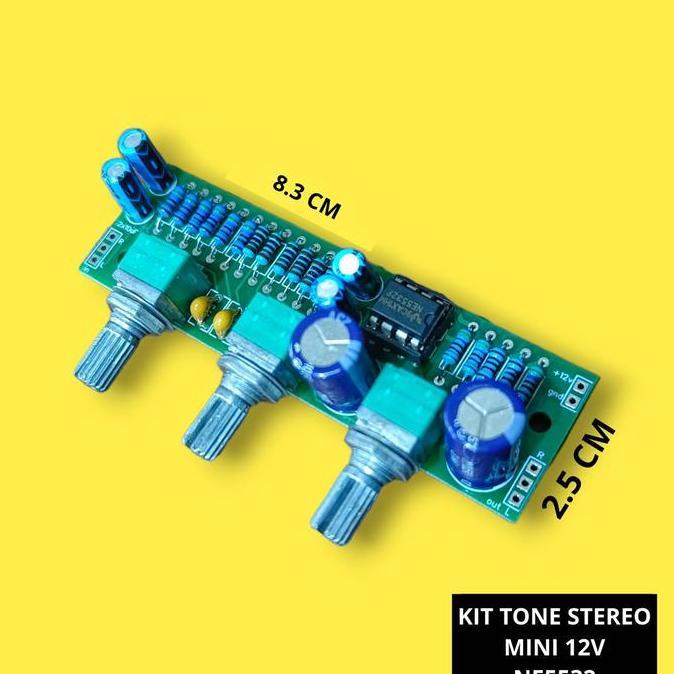 ><><><] Kit Tone Stereo 3 Pot NE5532 Class D Mini Control 3 Potensio DC 12V