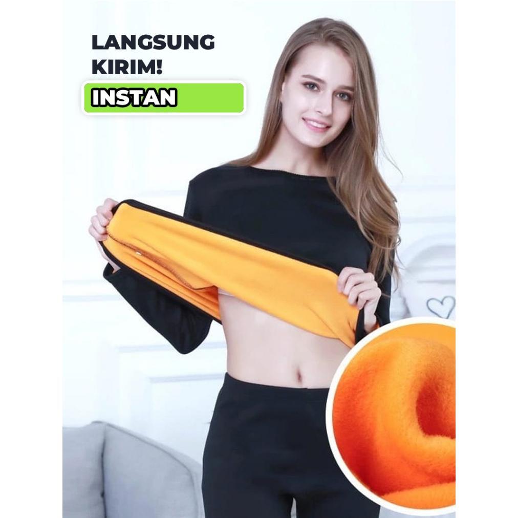 Long john wanita - long john velvet longjohn musim dingin longjon, daleman musim dingin long jhon Lo