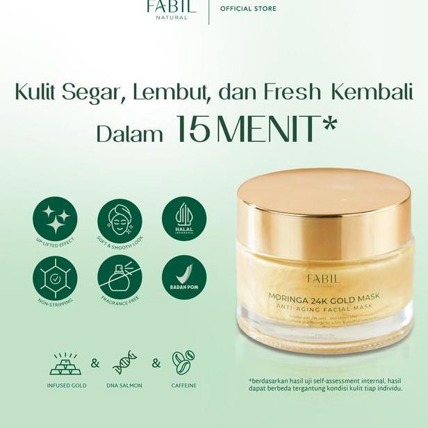 2 Pcs Fabil Bundle Wellaging Bakuchiol Serum Mnga 24K Gold Mask Paket Skincare Mengurangi Kerutan Ga