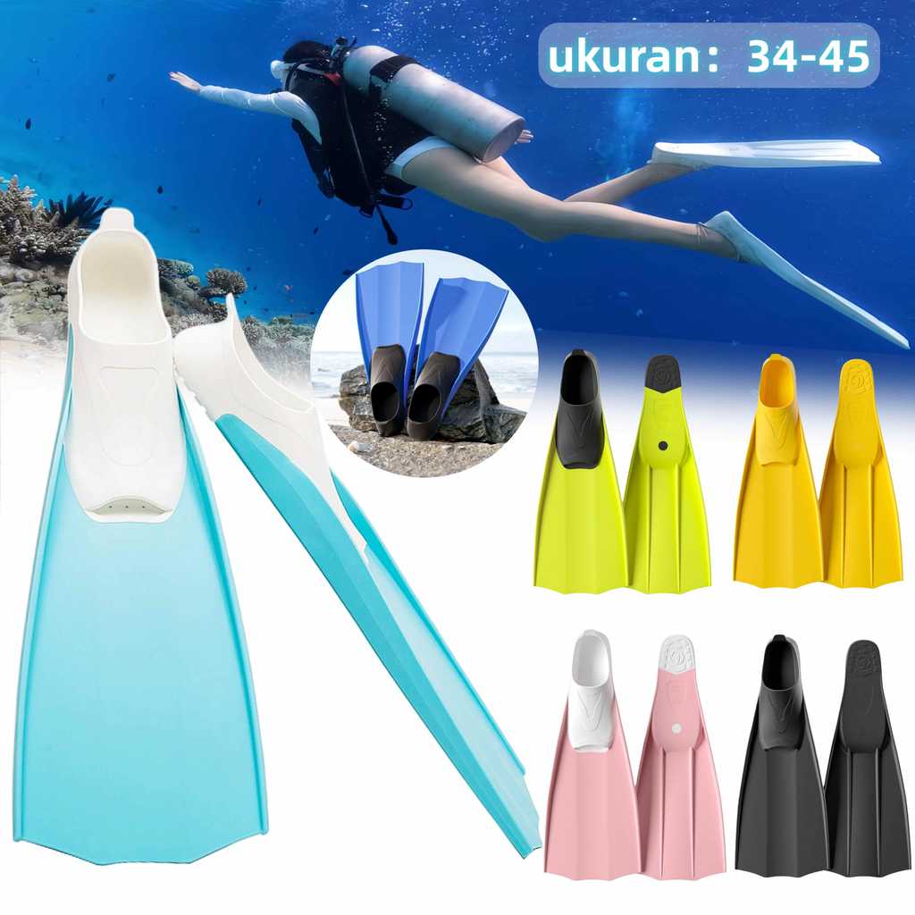 Kaki Katak Sepatu Renang / Kaki Katak Renang Panjang / Sepatu Katak Panjang / Swim Fins Alat Olahrag