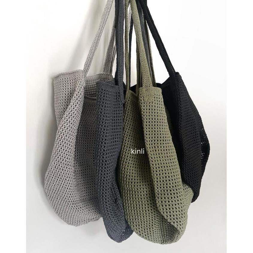 anaya handmade crochet tote bag grocery shopping multifunctional