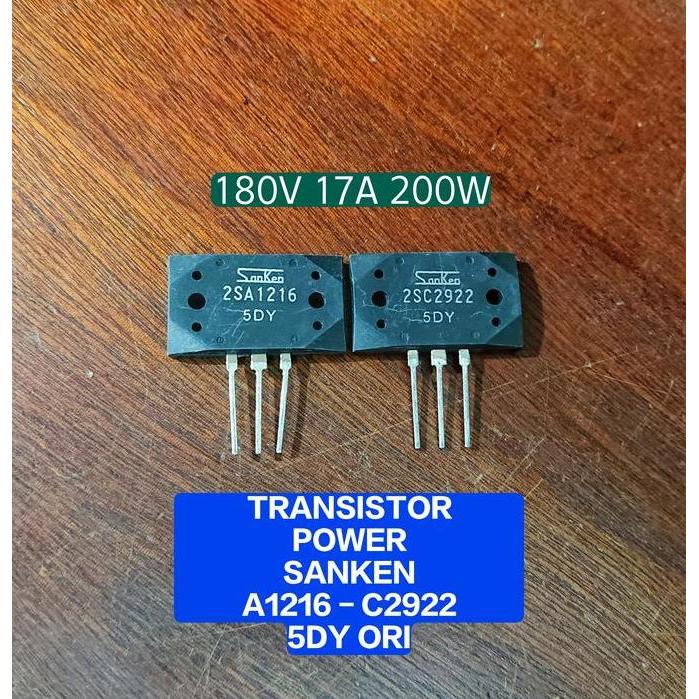 ] Transistor Tr A1216 C2922 Sanken 1216 2922 Power Final 5DY Original