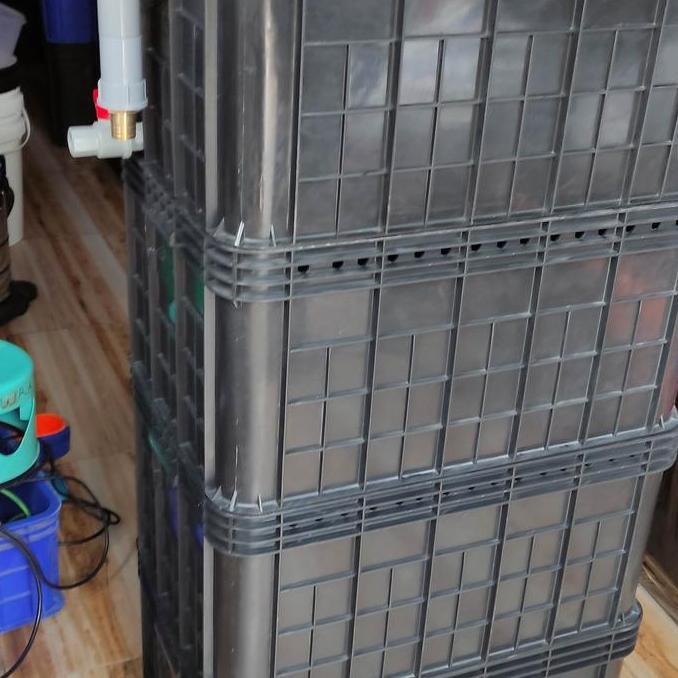 NEW BOX TRICKLE FILTER KOLAM IKAN 3 Box Jumbo + Box LAMPU UV