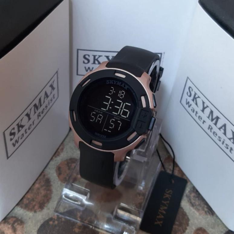 Jam tangan ORIGINAL SKYMAX 1817G bisa dipake berenang bisa bayar Jam tangan pria