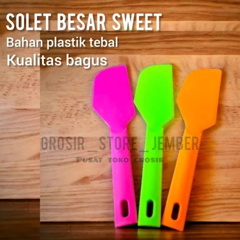 Bisa Cod Solet Besar Sweet Tebal - Solet Kue Plastik Murah ||