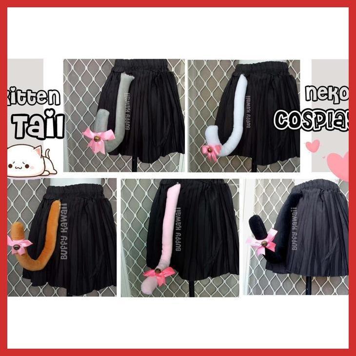 COSPLAY ANIME - KITTEN TAIL EKOR KUCING SMALL SIZE COSPLAY NEKO HALLOWEEN PARTY KIDS COSTUME CAT VEL