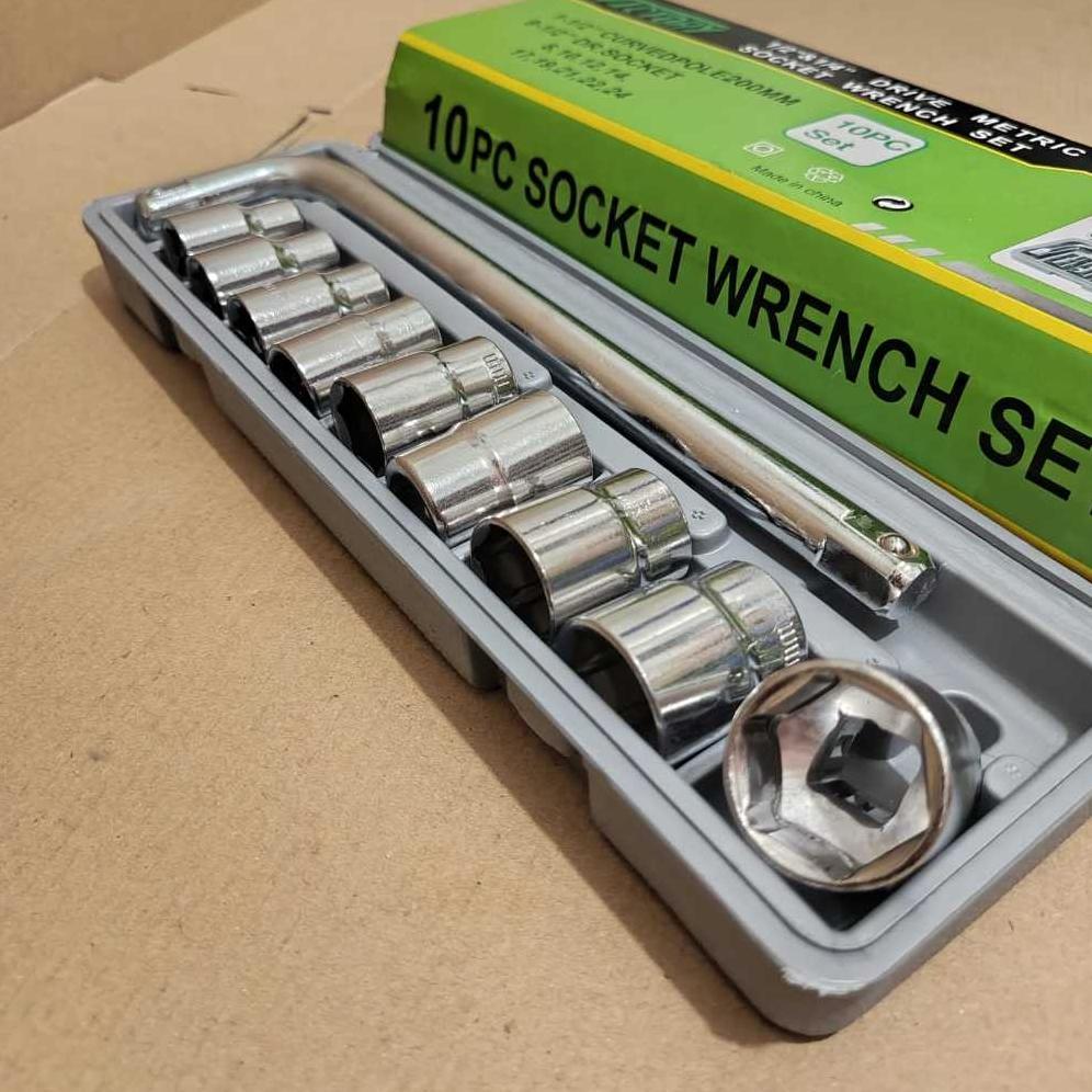 Kunci Shock Sock Sok Set 10 Pcs 8-24 mm Victory ( Ready Cod ) Kunci 1set lengkap / Kunci t 1 set len