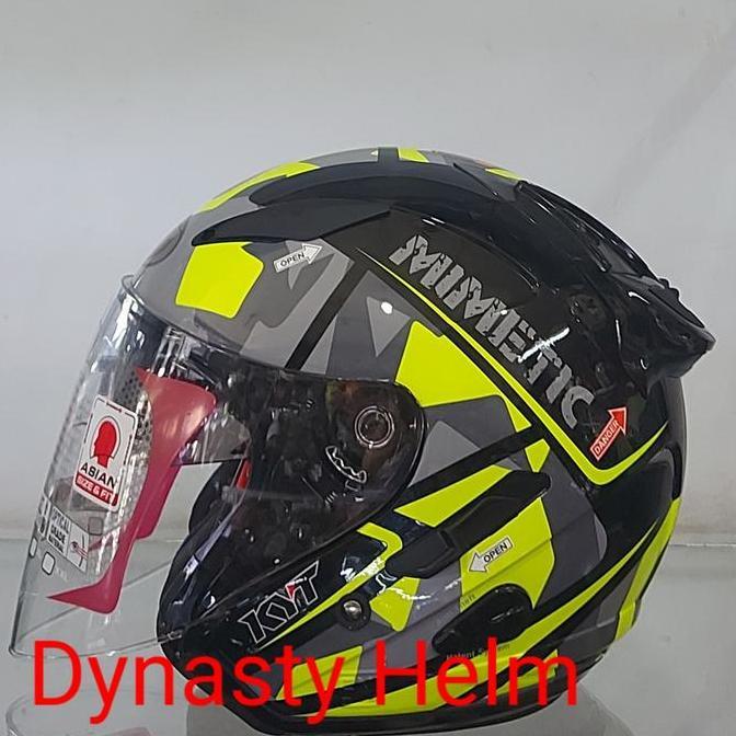 KYT GALAXY FLAT R MOTIF BLACK/YELLOW #4