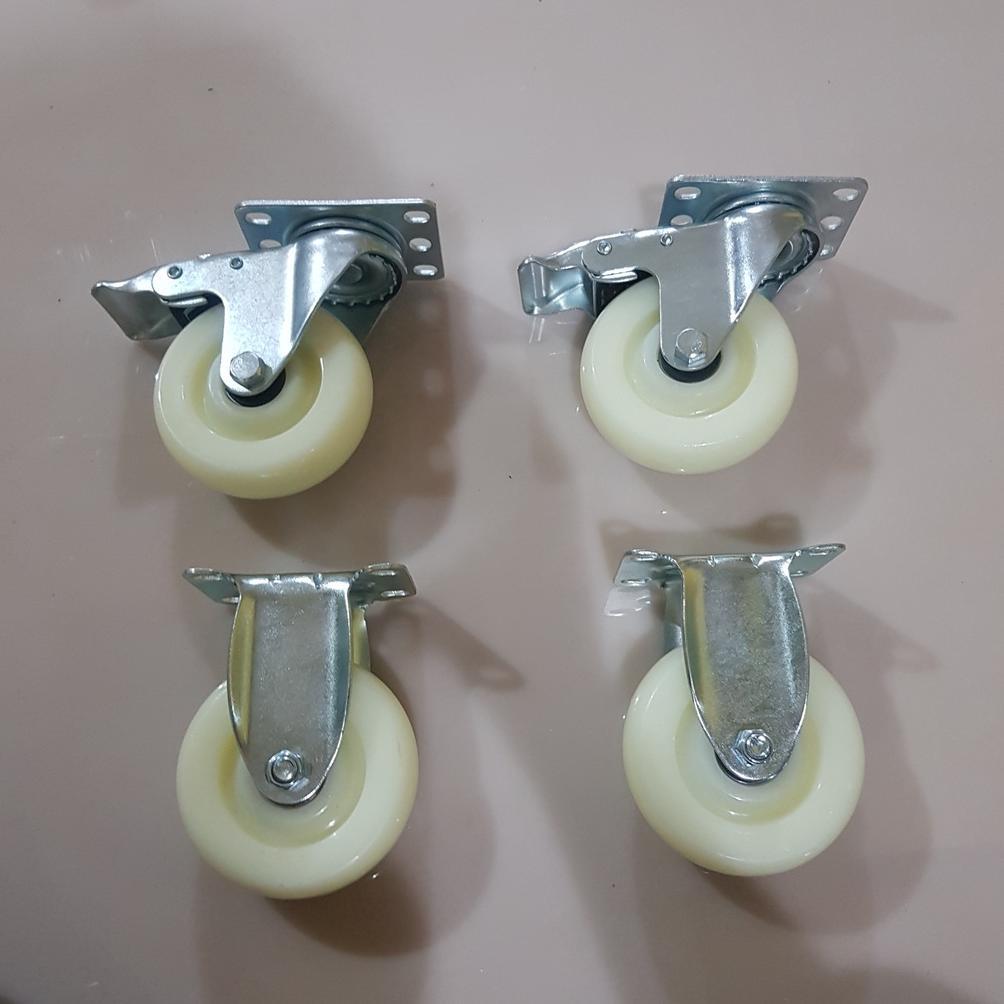 Roda Troli Nilon Medium 3 inch (2rem 2mati ) Roda Troli