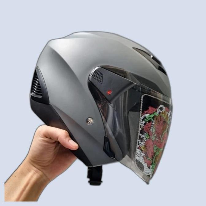 ZEUS ZS611 GREY MATT