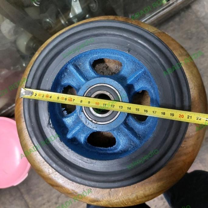 Roda Lori / Roda Troli 8 inch Jari Jari Besi Untuk Lori 800 kg Roda Troli