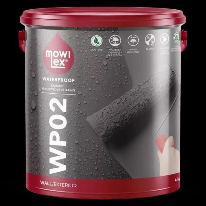 [1 KG] CAT TEMBOK EKSTERIOR MOWILEX WP02 WATERPROOF GOL