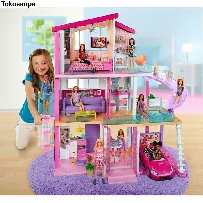 Barbie Dream House Rumah Rumahan Berbi Berbie Barbi Tingkat Ori Mattel