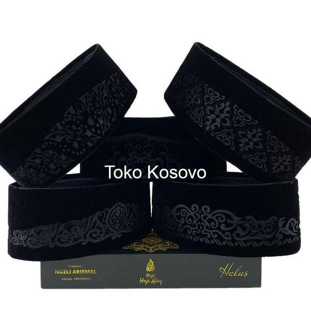 Grosir 10 Pcs Songkok Haji Alay Laser Ac Tinggi 9 Peci Sholat Pria Dewasa Hitam Full Motif Batik Nu 