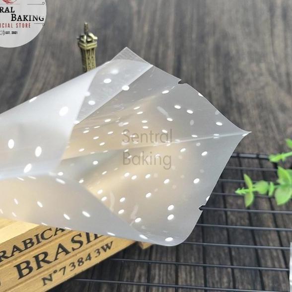 Plastik Mooncake Kue Bulan Polkadot Pk009 100Pcs Plastik Doff Transparan Kemasan Bungkus Motif Kter 