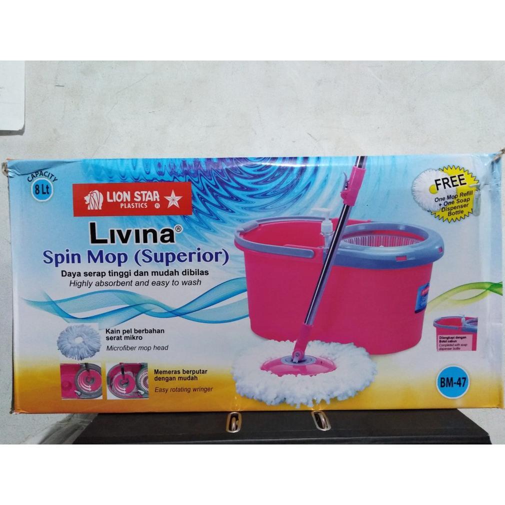 Alat pel lantai / SPIN MOP STANDART/SUPERIOR/DELUXE Lion Star Pel Lantai